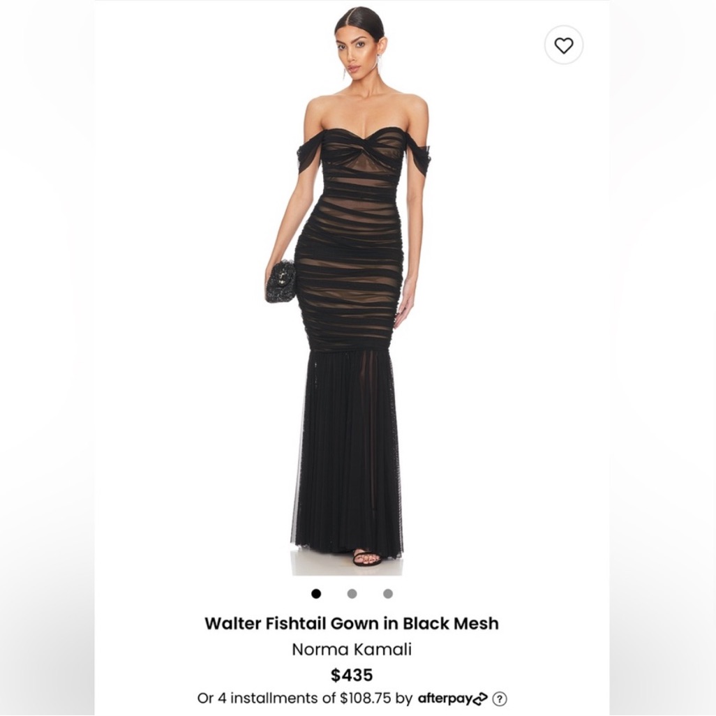 Norma Kamali Walter Fishtail Dress Nwt